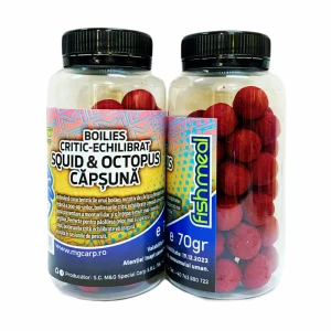 Boilies Critic Echilibrat Mg Squid And Octous Capsuna 70gr