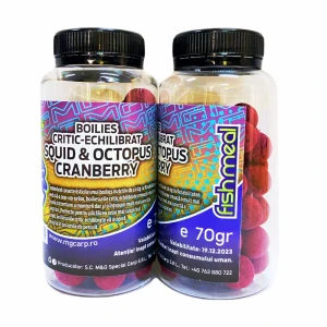 Boilies Critic Echilibrat Mg Squid And Octous Cranbery 70gr