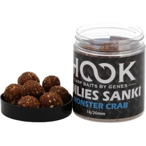 Boilies De Carlig Hookbaits Glazurat Sanky, Monstercrab, 16-20mm, 250ml