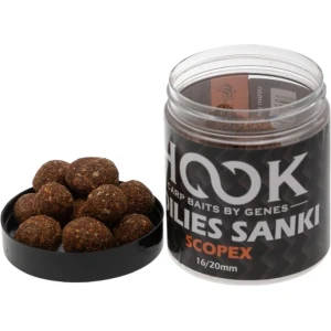 Boilies De Carlig Hookbaits Glazurat Sanky, Scopex, 16-20mm, 250ml