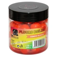Boilies Nutrigo Fluoro Tare, Compot Nhdc, Portocaliu, 18mm, 250ml