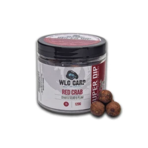Boilies Wlc De Carlig Super Dip Red Crab  ( Borcan 120g ) Crab & Squid & Plum 16 Mm