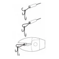 BRIDA  MUSTAD SINGLE 0,8MM 50BUC/PL  BRIDA  MUSTAD SINGLE 0,8MM 50BUC/PL