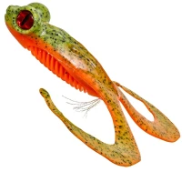 Broasca GUNKI Bull Frog, 10cm, 16.1g, Fluo Chart Pepper, 2buc/pac