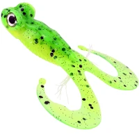 Broasca Gunki Bull Frog, 10cm, 16.1g, Lime Chart Pepper, 2buc/pac