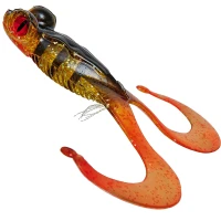 Broasca Gunki Bull Frog, 13cm, 34g, Ghost Stripe Frog, 1buc/pac
