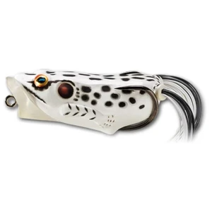 Broasca Live Target Hollow Body Frog Popper, Albino / White, 6.5cm, 14g