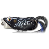 Broasca Live Target Hollow Body Frog Popper, Black / Black, 5.5cm, 11g