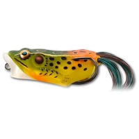 Broasca Live Target Hollow Body Frog Popper, Emerald / Red, 6.5cm, 14g