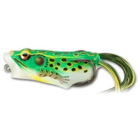 Broasca Live Target Hollow Body Frog Popper, Green / Yellow, 5.5cm, 11g