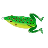 Naluca Carp Zoom Predator-z Jumping Frog 6.5cm 15.5gr Verde Galben