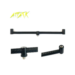 Buzz Bar Attack Aluminiu Negru 2 psoturi 20cm  Buzz Bar Attack Aluminiu Negru 2 psoturi 20cm