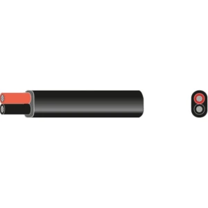 Cablu Electric Marinizat OCEANFLEX din Cupru Cositorit, 2x1.5mm², Plat, Alb, 30m