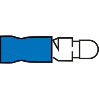 Conector Electric Rotund Allroundmarin, 4.0mm, Albastru, 100buc/pac