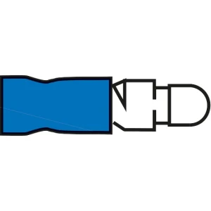 Conector Electric Rotund ALLROUNDMARIN, 4.0mm, Albastru, 100buc/pac