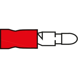 Conector Electric Rotund ALLROUNDMARIN, 4.0mm, Rosu, 100buc/pac