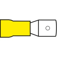 Conectori Electrici Plati Allroundmarin, 6.3mm, Galben, 100buc/pac