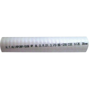 Furtun Sanitar din PVC ALLROUNDMARIN 38mm, Spirala din Otel, Alb