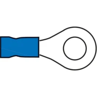 Papuci Electrici Cu Inel Allroundmarin, 1.5-2.5mm², Inel 4.3mm, Albastru, 100buc/pac