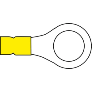 Papuci Electrici cu Inel ALLROUNDMARIN, 4-6mm², Inel 13mm, Galben, 100buc/pac
