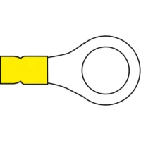 Papuci Electrici Cu Inel Allroundmarin, 4-6mm², Inel 8.4mm, Galben, 100buc/pac