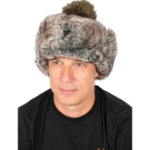 Caciula FOX Trapper Hat Green, Marime Universala