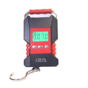Cantar Electronic Cu Ruleta Si Incarcator 50kg Wei Heng Rosu