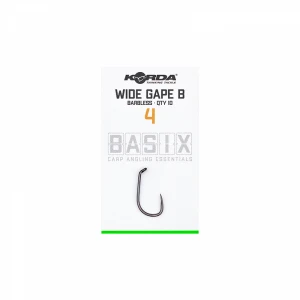 Carlig Korda Basix Wide Gape Barbless Nr.2 10buc/plic
