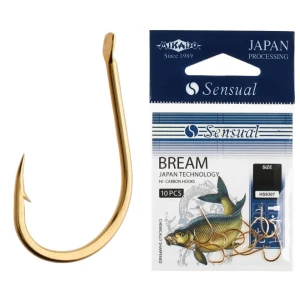 Carlige Mikado Sensual Bream Nr.8 Gold 10buc/plic
