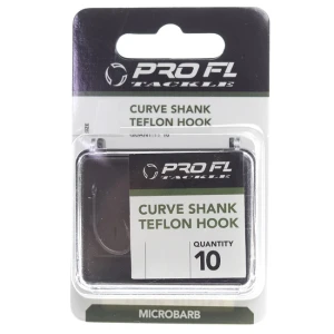 Carlige Pro Fl Curve Shank 10buc Teflonate Nr 10