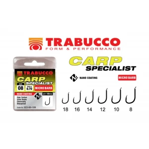 CARLIGE TRABUCCO CARP SPECIALIST MICRO BARB 15buc/plic nr.16 CARLIGE TRABUCCO CARP SPECIALIST MICRO BARB 15buc/plic nr.16