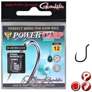 Carlig Gamakatsu Power Carp Hair Rigger, Barbless, Nr.12 10buc/plic