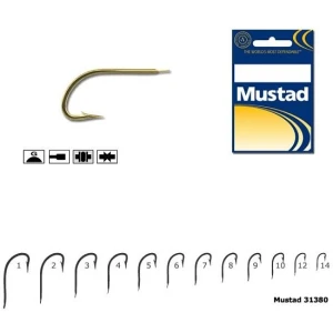 Carlig Mustad M31380, Forjat Cu Tija Scurta, Auriu, 10buc/plic Nr.4