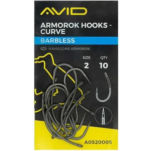 Carlige Avid Armorok Hooks Curve Barbless, Nr.8, 10buc/pac