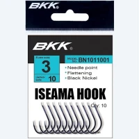 Carlige Bkk Iseama Diamond Black Nickel Nr.10 12buc/plic Carlige Bkk Iseama Diamond Black Nickel Nr.10 12buc/plic