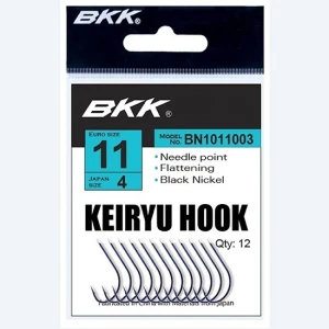 Carlige Bkk Keiryu Diamond Black Nickel Nr.12 12buc/plic