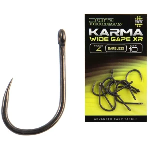 Carlige Carp Academy Karma Wide Gape Xr Barbless, Nr.6, 10buc/pac