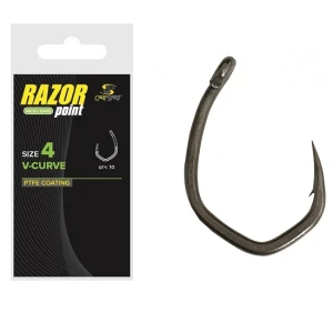 Carlige Carp Spirit Razor Point V-curve Nr.4