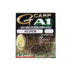 Carlige Crap Gamakatsu A1 G-carp Sand Super Nr.6 10buc/plic