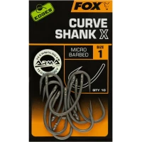 Carlige Fox Curve Shank X Micro Barbed, Nr.1, 10buc/pac Carlige Fox Curve Shank X Micro Barbed, Nr.1, 10buc/pac