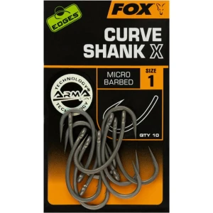Carlige Fox Curve Shank X Micro Barbed, Nr.1, 10buc/pac