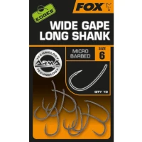Carlige FOX Edges Armapoint Super Wide Gape Long Shank Nr.6 10buc/plic