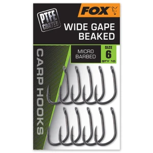 Carlige FOX Wide Gape Beaked Nr.6, 10buc/pac