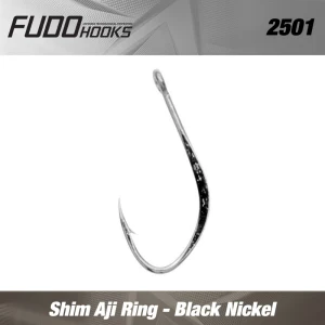 Carlige Fudo Shin Aji Ring Black Nickel Nr.10 16buc/plic Carlige Fudo Shin Aji Ring Black Nickel Nr.10 16buc/plic