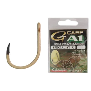 Carlige Gamakatsu A1 G-Carp Specialist X Camou Nr.4 10buc/plic Carlige Gamakatsu A1 G-Carp Specialist X Camou Nr.4 10buc/plic
