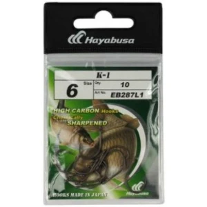 Carlige Hayabusa Teflonate Nrb K-1, Nr.6, 10buc/plic
