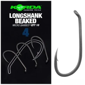 Carlige Korda Long Shank Beaked, Micro Barbed, Nr.4, 10buc/pac