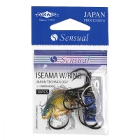 Carlige Mikado Sensual Iseama W/Ring Black Nickel Nr.1 10buc/plic