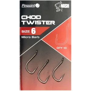 Carlige Nash Twister Chod Micro Barb, Size 5, 10buc/plic