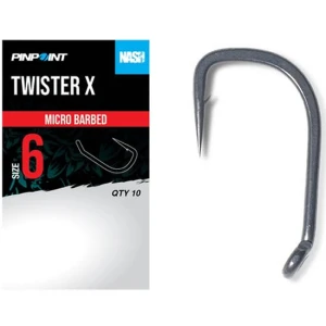 Carlige Nash Twister X Size 2, 10buc/pac